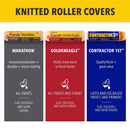 Purdy White Dove Woven Fabric 4.5 in. W X 1/2 in. Jumbo Mini Paint Roller Cover 2 pk