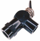 Pneumadyne 2.43 inL Aluminum / Brass 3-Way, FNPT Toggle Valve with Spring Return Toggle Handle - F11-30-44