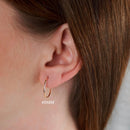 14K Yellow Gold Small Endless Hoop Earrings