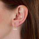 14K Yellow Gold Small Endless Hoop Earrings