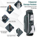14 Dividers Golf Cart Bag With 7 Zippered Pocket