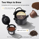 Single Serve Coffee Maker - Portable Mini Coffee Machine