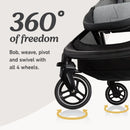 Premier Modes Merge Stroller with EZ Spin Wheels for 360 Rotation - Midtown