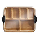 Bamboo Serving Board With Locking Lid - Natural Wood