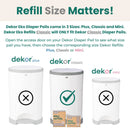 Diaper Pail Refill Bags - 2 Pack