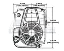 Briggs & Stratton 14D932-0110-F1 Engine 25mm x 3 5/32" Vertical Recoil Professional 223cc