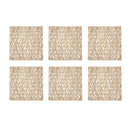 Woven Paper Square Placemat Set - Beige
