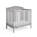 Stella 4-in-1 Convertible Mini Crib with Bonus Mattress - Pebble Gray