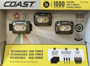Rechargeable Dual Power Headlamps - Pack of 3