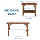 14×10 Ashland Pergola