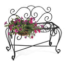 Deerpark Ironworks, 2 Pot Bench Planter, Black