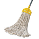 Boardwalk Mop Head, Premium Standard Head, Cotton Fiber, 32Oz, White, 12/Carton - BWK232C