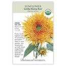 Sunflower, Goldy Honey Bear (Organic) Botanical Interests Seeds