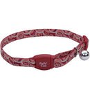 Coastal Pet, Safe Cat Fashion Collar, 3/8", Garnet Swirls