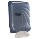 San Jamar Ultrafold Multifold/C-Fold Towel Dispenser, Oceans, Blue, 11 3/4 X 6 1/4 X 18 - SJMT1790TBL