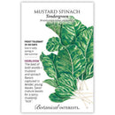 Botanical Interests, Mustard Spinach, Tender green