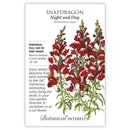 Snapdragon, Botanical Interests Night and Day Seeds