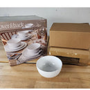 11 PIECE White Porcelain Dinnerware Set, Plates & Bowls