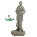 Female Soldier in Desert Sand-Brown