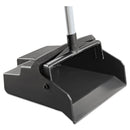 Impact Lobbymaster Plastic Dust Pan, 12W X 37H, Black Pan/White Handle - IMP2600