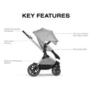 EOS Lux 2-in-1 Stroller - Lava Grey