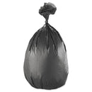 Inteplast High-Density Interleaved Commercial Can Liners, 60 Gal, 17 Microns, 38" X 60", Black, 200/Carton - IBSS386017K