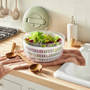 Wood Salad Serving Spoon Set - Brown