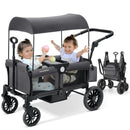 Stroller Wagon, 2 Seat Stroller for 2 Kids -  Gray