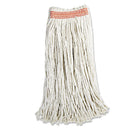 Rubbermaid Cotton/Synthetic Cut-End Blend Mop Head, 20Oz, 1" Band, White, 12/Carton - RCPF51712WHICT