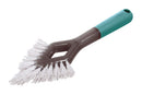 Casabella Smart Scrub 4.7 in. W Medium Bristle Plastic/Rubber Handle Grout Brush