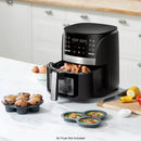 3pc Silicone Air Fryer Accessory Set - Black