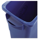 Rubbermaid Slim Jim W/Handles, Rectangular, Plastic, 15.9 Gal, Blue - RCP1971257