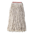 Rubbermaid Cotton/Synthetic Cut-End Blend Mop Head, 24Oz, 1" Band, White, 12/Carton - RCPF51812WHI