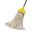 Rubbermaid Universal Headband Mop Head, Cotton, White, 32Oz, 1" Blue Band, 12/Carton - RCPE139