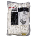 Rubbermaid Web Foot Wet Mop Head, Shrinkless, White, Small, Cotton/Synthetic, 6/Carton - RCPA211WHI