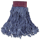 Rubbermaid Super Stitch Blend Mop Head, Large, Cotton/Synthetic, Blue - RCPD253BLUEA