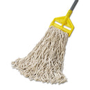 Rubbermaid Economy Cut-End Cotton Wet Mop Head, 24Oz, 1" Band, White, 12/Carton - RCPV118