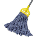Rubbermaid Cotton/Synthetic Cut-End Blend Mop Head, 16Oz, 1" Band, Blue, 12/Carton - RCPF51612BLUCT