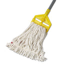 Rubbermaid Web Foot Wet Mop Head, Shrinkless, White, Small, Cotton/Synthetic, 6/Carton - RCPA211WHI
