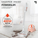 Powerslim Corded Handheld and Stick Vacuum White