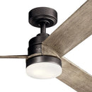 Ceiling Fan with Light Kit - 14.5 Inches Tall - 52 Inches Wide