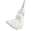 Boardwalk Premium Cut-End Wet Mop Heads, Rayon, 16Oz, White, 12/Carton - BWK216RCT