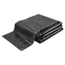 FlexSol Low Density Economy Ecosac, 56 Gal, 1.16 Mil, 43" X 48", Black, 100/Carton - ESXECO47XH