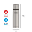 Stainless Steel Vacuum Insulated Coffee Travel Mug 25oz - Silver