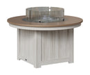 Berlin Gardens, Donoma Round Fire Pit, Hammered Top: Bronze on Seashell