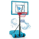 Pool Basketball Hoop Adjustable 3.8-4.4 FT Portable Poolside Basketball Goal With Fillable Base