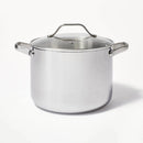8qt Stainless Steel Tall Stock Pot Silver - ™