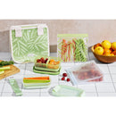 Ello 6-Pack Standing Sandwich Reusable Food Storage Bags - Green