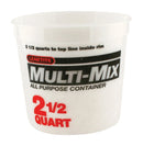 Leaktite Clear 2.5 qt Multi-Mix Container, Pack of 25