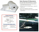 Brady 19 in Absorbent Pad, Fluids Absorbed: Oil-Based Liquids, Medium, 26 gal, 100 PK - SR100